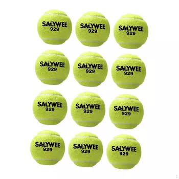 12 шт. теннисных мячей для пляжа, эластичные, универсальные, диаметром 2,36 дюйма, для тренировок с собаками