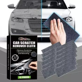 12 шт. Ткань для удаления царапин на автомобиле, для ремонта царапин на автомобиле, завитки, ткань для удаления царапин на краске автомобиля чёрный