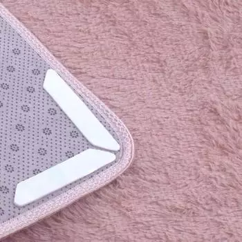 12 шт трапециевидный захват для ковров моющийся многоразовый деревянный пол плитка ковер лента двойной 12pcs чёрный