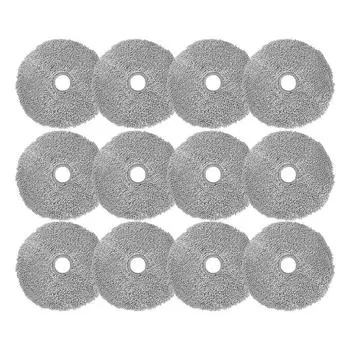 12 шт. тряпок для швабры для робота-пылесоса Lydsto W2 запасная часть круглые сменные аксессуары для швабры CHINA