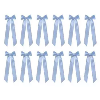 12 шт. Украшения-банты для подсвечников 13 дюймов Самоклеящиеся Большие Банты из Ленты для Подсвечника Упаковка Подарков Свадебный Душ Свадебные Центральные Композиции для Стола