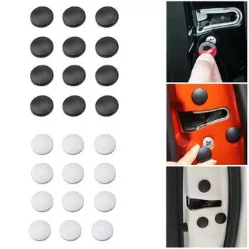 12 шт. универсальная автомобильная внутренняя отделка дверного замка, винт, антикоррозийная защитная крышка, колпачки чёрный