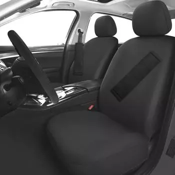 12 шт. Универсальный полный комплект чехлов для автомобильных сидений, чехол для сиденья, защитный чехол для подушки сиденья автомобиля с чехлом для рулевого колеса и плечевым ремнем чёрный