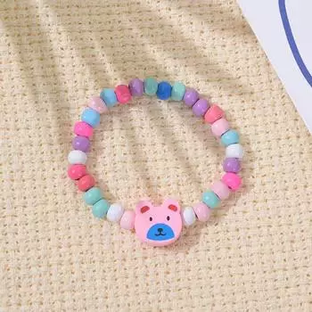 12 шт./упак. мультяшные детские деревянные бусины цветной браслет для девочки на день рождения сувениры для вечеринки в честь рождения ребенка подарки для гостей наполнители для пиньяты