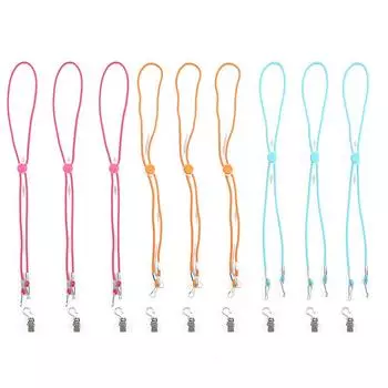 12 шт./упак. регулируемая ветрозащитная подвесная веревка цветная эластичная шапочка веревка для подвешивания маски на шею удлинительный зажим для открытия цветная пряжка