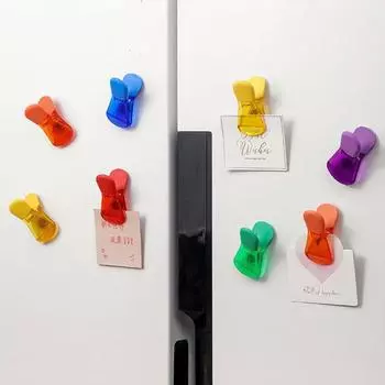 12 шт., уплотнительный зажим для сумки, противоскользящий магнитный зажим для сумки, яркий цвет, полупрозрачный зажим для хранения продуктов питания