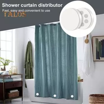 12 шт. Утяжелители для душевых занавесок с магнитным покрытием, ветрозащитный, не требующий установки, противоскользящий, прочный, предотвращающий продувание, утяжелители для флагов и скатертей белый