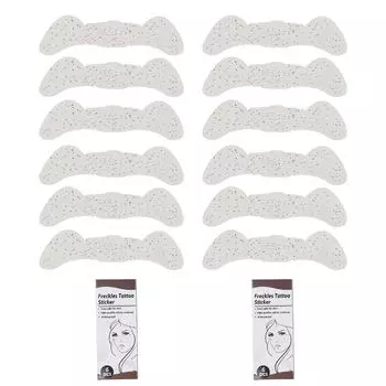 12 шт. Водонепроницаемые поддельные веснушки временные татуировки наклейки для лица долговечные аксессуары для макияжа