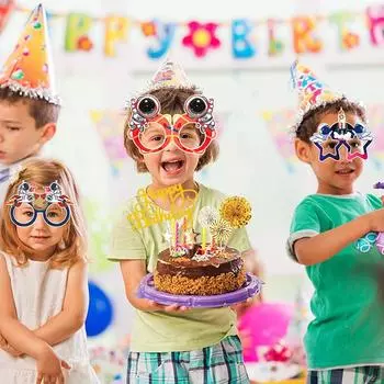 12 шт. Вселенная, космический астронавт, ракета, галактика, тема, бумажные очки, рамки, фотореквизит, украшения на день рождения мальчика, подарок