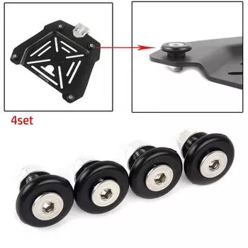 12 шт. Втулка ABS черный мотоцикл из алюминиевого сплава с ЧПУ