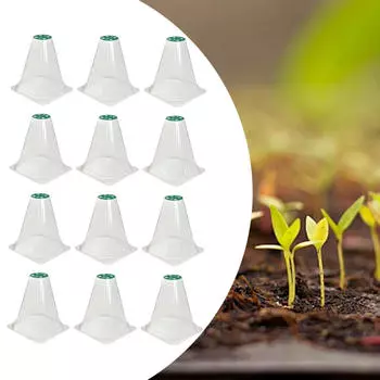 12 шт. в упаковке для садовых колпаков, защита от заморозков, садовые инструменты, растения для зимнего периода на открытом воздухе Clear without Lids