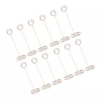 12 шт. в упаковке/лот Разместите свои карты стильно с помощью наших прочных настольных держателей. Держатели карточек для размещения номеров Подарочные простые в использовании розового золота