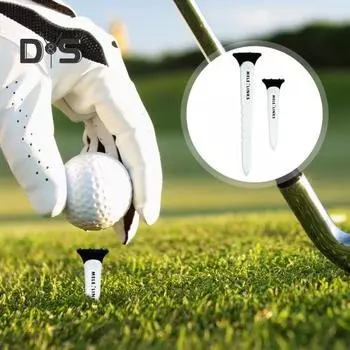 12 шт. в упаковке, регулируемые пластиковые тройники, уменьшающие трение, боковое вращение, длинные и короткие тройники для гольфа, оптом, для мужчин, аксессуары для гольфа черный белый