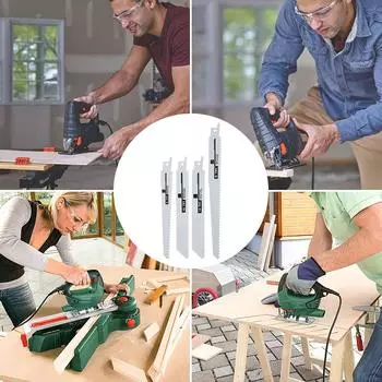 12 шт. возвратно-поступательных пильных полотен, полотен для обрезки, сабельных пил, инструментов для самостоятельной резки дерева, металлических труб