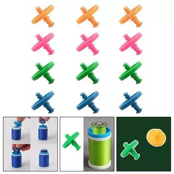 12 шт. Защитная катушка для швейных шпуль, портативное хранение, помогает хранить органайзер для ниток, аксессуары для вышивания, зажимы для шпуль