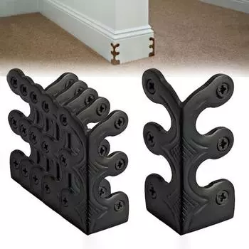 12 шт. Защитные уголки для плинтусов, универсальные, простая установка, многоцелевые, для мебели, стола, угловые защитные приспособления, аксессуары жёлтый