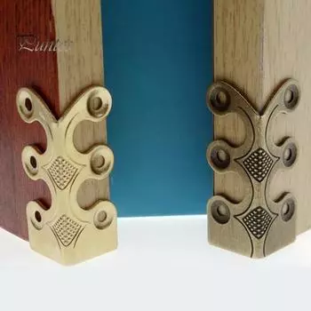 12 шт. Защитные уголки для плинтусов, универсальные, простая установка, многоцелевые, для мебели, стола, угловые защитные приспособления, аксессуары бронзовый