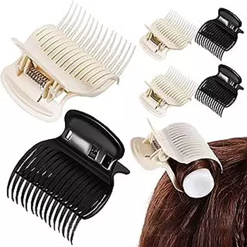 12 шт. зажимы для бигуди для волос, зажимы для термобигуди, зажимы для завивки волос, зажимы для салонной изоляции, черный/белый цвет 12pcs белый