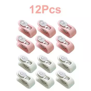 12 шт., зажимы для простыни для спальни, держатель для одеяла, нескользящий зажим для одеяла, одеяла для штор, зажим для пододеяльника, фиксатор, фиксирующее устройство 12 pcs Set A