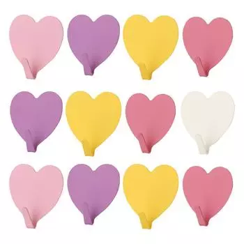 12 шт. железных настенных вешалок-плечиков, крепящихся к прочной одежде, вешалки-плечики в форме сердца, вешалки-плечики для пальто, прочная одежда