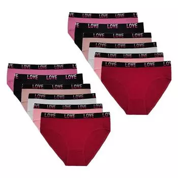 12 шт., женские трусы, одноцветное сменное трикотажное дышащее дышащее нижнее белье со средней талией для девочек, женское нижнее белье 2xl