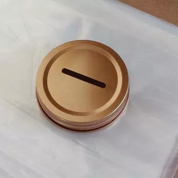 12 шт. жестяных банок для монет, крышка для копилки, удобные крышки для консервирования, герметичная банка Mason 730X730X150CM, чашка розового золота для дома