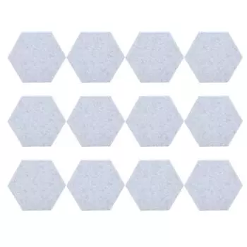 12 шт. звукопоглощающая панель шестигранные клеевые акустические панели клинья настенный звукоизоляционный корпус серебро серебряный серый