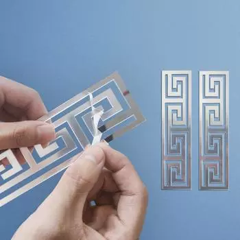 12 штук 1 мм акриловых трехмерных наклеек для полых стен Декоративные наклейки для талии 12PCS