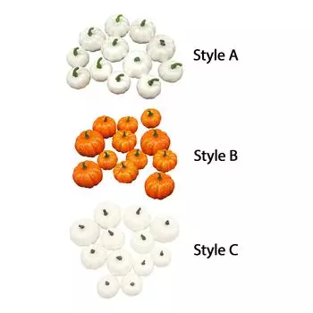 12 штук искусственных тыкв осеннее украшение фестиваль орнамент ассорти размер пенопластовый материал для домашней кухни легкий