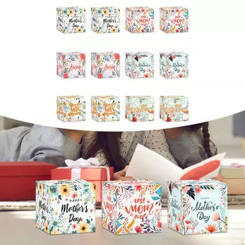 12 штук конфетных коробок праздничная подарочная упаковка пасхальные принадлежности лакомства маленькие A