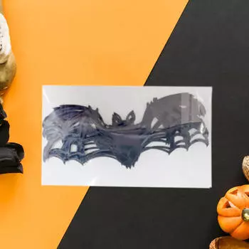 12 штук наклеек на Хэллоуин 3D наклейка летучая мышь домашний декор настенное искусство фон украшение для