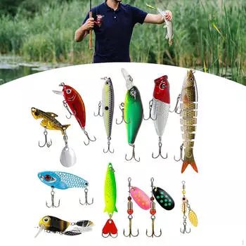 12 штук приманок для ловли окуня Swimbaits, имитация крючка