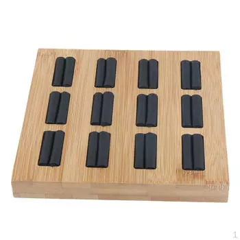 12-слотовый органайзер для ювелирных изделий, держатель для витрины White Leather