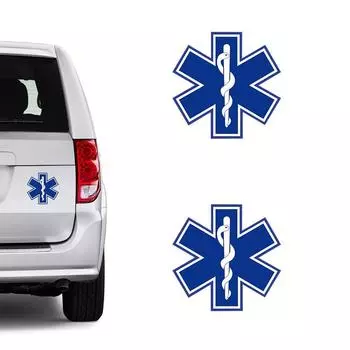 12 см * 12 см забавная наклейка на автомобиль STAR OF LIFE светоотражающая наклейка на хвост автомобиля C1-7552