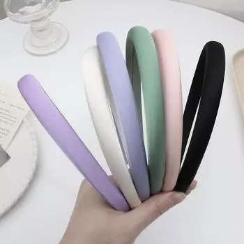 12 см 1 шт./пакет, модный широкий атласный французский стиль, губка, женский обруч для волос, аксессуары для волос зелёный