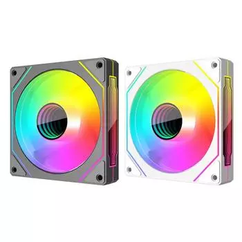 12 см ARGB 5 В 3-контактный 4-контактный ШИМ вентилятор корпуса компьютера 71CFM/800-1800 об/мин охлаждающий вентилятор для корпуса процессора бесшумный вентилятор для радиатора процессора Forward чёрный