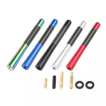 12 см автомобильная антенна сигнальная антенна из углеродного волокна автомобильная радиоантенна металлическая алюминиевая короткая и длинная антенна модификация поставки украшения