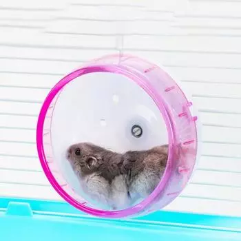 12 см Игрушка для упражнений с хомяком Беговые колеса Крытая спортивная игрушка Пластиковый хомяк Бег розовый