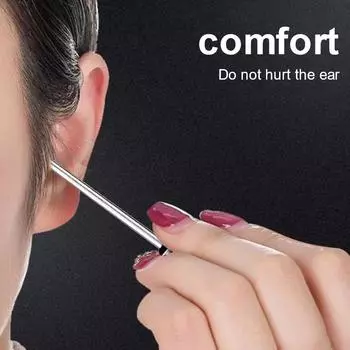 12 см инструмент для чистки ушей, серные палочки, кюретка для удаления ушной серы, ложка для чистки ушей, инструмент для чистки ушей с двумя концами