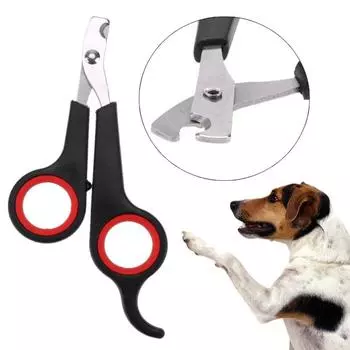 12 см инструмент для стрижки когтей для собак и кошек, когтей кроликов, ножницы для ногтей домашних животных, триммер для стрижки кусачек для ухода за лапами, кусачки для птиц и попугаев, ножницы для животных, песчанок S чёрный