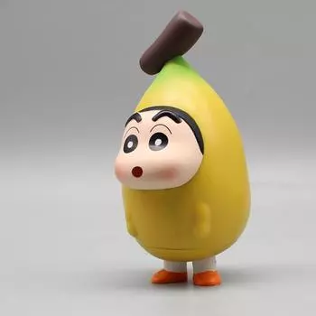 12 см карандаш Шин-тян аниме рисунок Gk фруктовая серия Cos банан окружающие настольные украшения модель из ПВХ мультяшная кукла игрушка в подарок