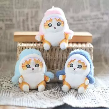 12 см Kawaii Shark Cat плюшевые мягкие плюшевые чучела животных Shark Cat & Fool плюшевые куклы милые Peluche детский подарок на день рождения домашний декор