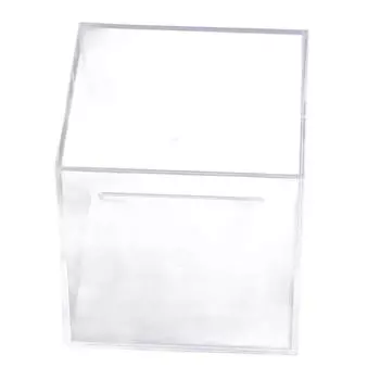 12 см Копилка Акриловый Прозрачный Пылезащитный Куб Копилки Хранение Денег Сберегательная Коробка