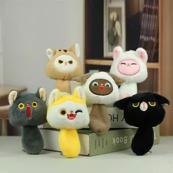 12 см кулон в виде кошки, игрушки, кулон в виде мультяшного животного, милый плюшевый брелок, сумка, кулон, детские подарки на день рождения