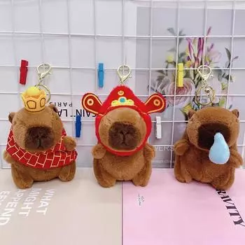 12 см милый мини-подвеска капибара плюшевые игрушки животные сумка кулон подарки 1