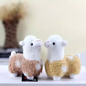 12 см милый плюшевый кулон из альпаки для детей, мини-подушка, мягкая кукла в виде животного, украшение на день рождения, подарки, кровать для девочек, детский брелок