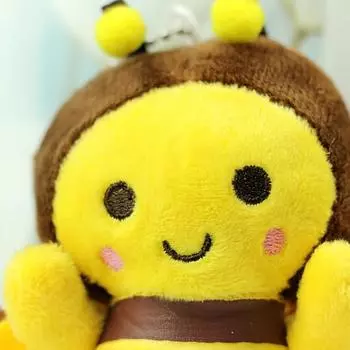 12 см плюшевая кукла пчела мультфильм пчела фестиваль подарок деятельность украшение плюшевая кукла пчела сумка подвеска мягкая кукла плюшевая детская игрушка 1PC