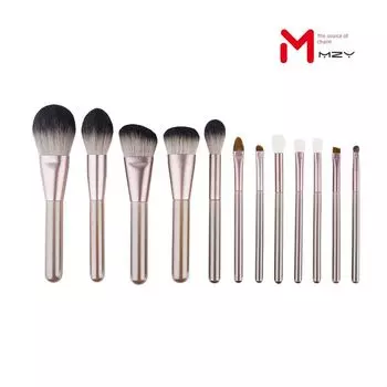 12 Small Grape Purple Makeup Brushes Full Set Brushes Eye Shadow Brush Beginner Real Hair Makeup Tools Brush Suit Other materials No package pure brush 12
