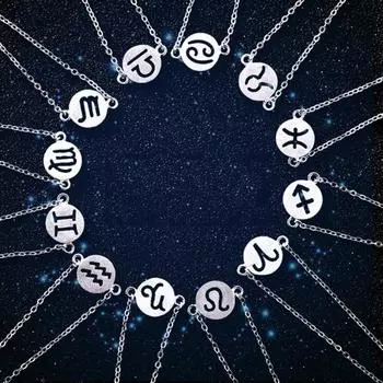 12 созвездий браслет женщин ювелирные манжеты знак зодиака специальный браслет Cancer