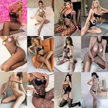 12 стилей, высококачественная экзотическая сетчатая одежда, ажурные чулки для всего тела, самый сексуальный боди, эротический прозрачный комбинезон для девочек XXS